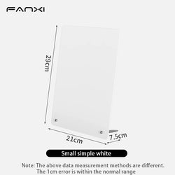 Magnetic Bulletin Board with Stand Magnetic Board for Desktop with Magnetic Clamp Metal Board for Magnets Display