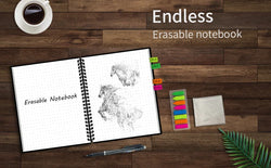 HOMESTEC A4 Reusable Erasable Notebook With Pen&Cloth Microwave Heating Waterproof Notepad Office School Smart Notebook