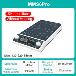 JOANLAB Multi-station Magnetic Stirrer Digital Display Laboratory Stirrer Magnetic Mixer With Heating Four-station Six-Position