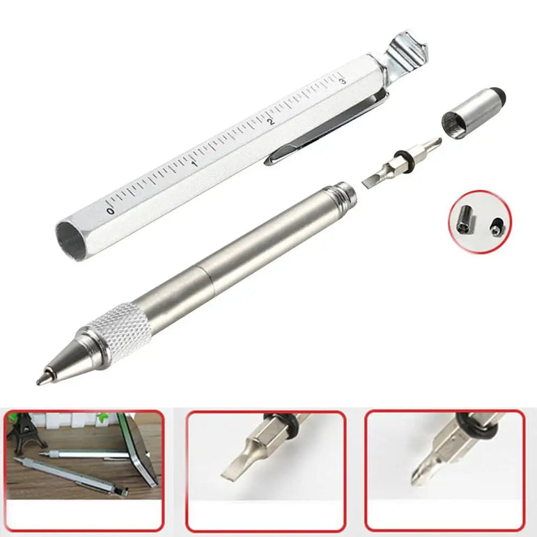 Engineering Pen Metal Heavy Duty Multi Use Pen Multifunction Tool Pen Cool Portable Gadgets For Travel Camping Outdoor