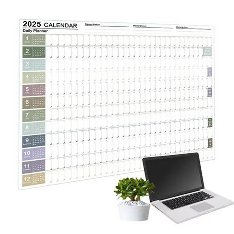 2025 Calendar Planner Sheet Large Wall Calendar To Do List Yearly Planner Target List Schedule Organizer Office Supplies