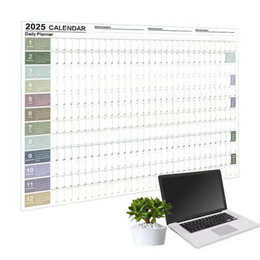 2025 Calendar Planner Sheet Large Wall Calendar To Do List Yearly Planner Target List Schedule Organizer Office Supplies