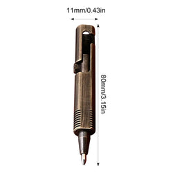Mini Brass Pen Pocket Ballpoint Pen Signature Pen Small Bolt Action Ballpoint Pen Refillable Retractable Pens