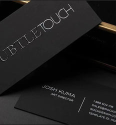 High-end Dusiness Card Customization 500g Dlack Card Paper Business Hot Stamping Free Design Business Card Custom Printing