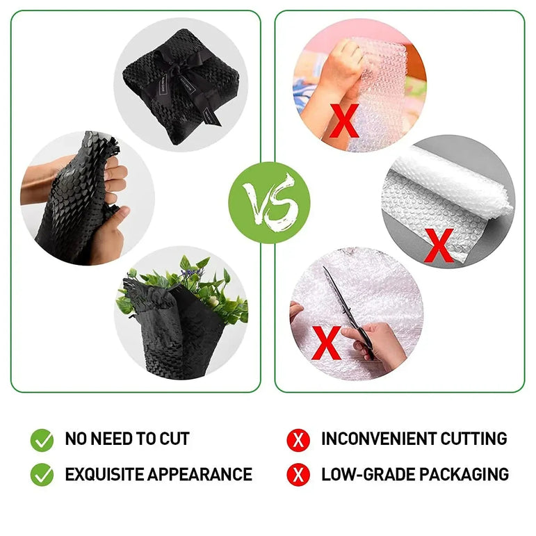 Black Honeycomb Paper 30cm Recyclable Buffer Kraft Paper Honeycomb Buffer Wrapping Paper Transportation Gift Packaging Art