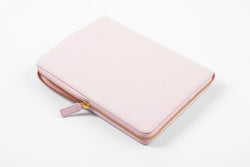 Moterm Genuine Pebbled Grain Leather A5 Zip Cover with Top Pocket Cowhide Planner Zipper Notebook Organizer Agenda Journal Diary