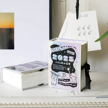 Journal GO 372 sheets 2025 Mini Calendar Note Portable Memo Calendar Student Stationery Delicate Calendar School Office Supplies