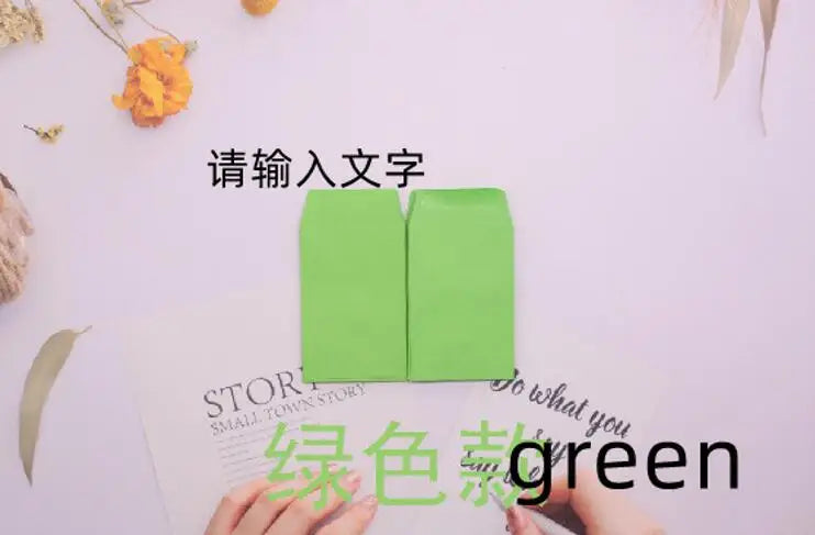 20pc Small 6x9cm Gule Stick Paper Letter Pocket Envelops for Cash Coin Mini Paper Envelopes Bag Small Business Supplies Red