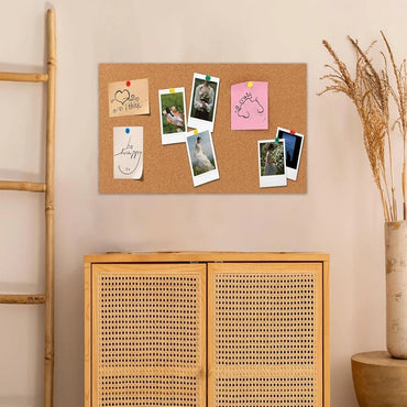 Cork Board Bulletin Board, Small Rectangular Pin Board For Wall, Self-Adhesive Cork Board For Office, School And Home