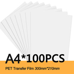 A3 A4 50/100DTF film cold hot warm peel  for Direct to Film Printer Heat Transfer Paper For Epson L1800 DX5 Printhead DTF printe