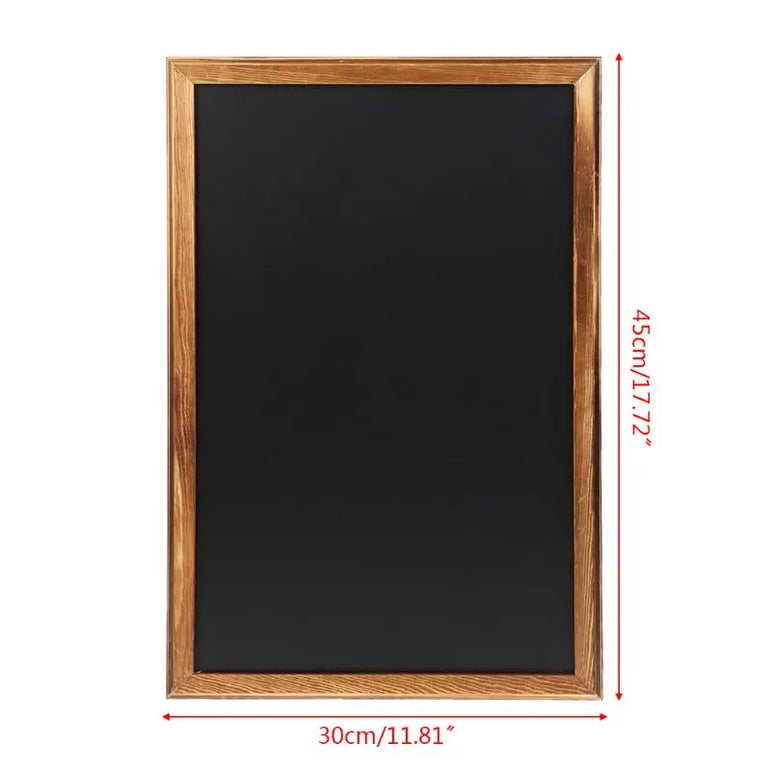 Rectangle Hanging Wooden Message Blackboard Chalkboard Wordpad Sign Kids Board D5QC