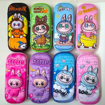 Kawaii 3D multiple anime EVA large-capacity waterproof lightweight student pencil cases, school supplies and stationery bags