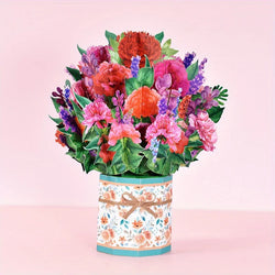1pc Pop Up Cards 3D Paper Flowers Bouquet Greeting Cards Sunflower for Women Boss Best Friends Mother