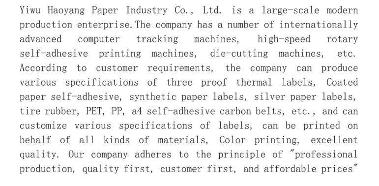 80X50 Adhesive Thermal Label Sticker Paper Waterproof Supermarket Price Blank Label Direct Print Office Print Supplies