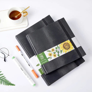 Ohuhu Sketchbook Marker Paper Pad Art Sketch Book Drawing Papers Hardcover Sketching Books for Markers Heavyweight Sketchpad