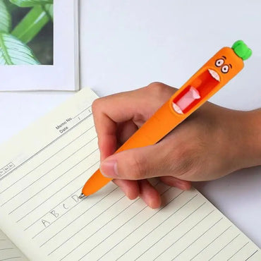 Carrot Gel Pen 4x Funny Screaming Carrot Journaling Writing Pen Creative School Drawing Tool Study Stationery Supplies For