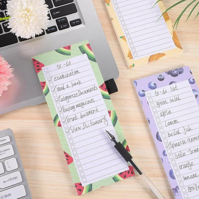 50 Sheets Magnetic Fridge Notepads To-Do List Pad Memo Pad for Grocery Shopping Memos Mini To-do-list Note Paper Pad Reminders