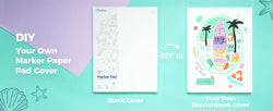 Ohuhu Double Sided Marker Pads Art Sketchbook Bleedproof Glue-Bound Sketching Book for Alcohol Markers Drawing Notebook School