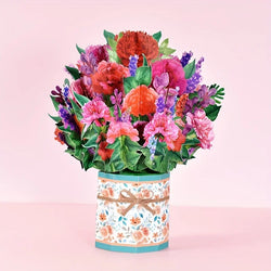 1pc Pop Up Cards 3D Paper Flowers Bouquet Greeting Cards Sunflower for Women Boss Best Friends Mother
