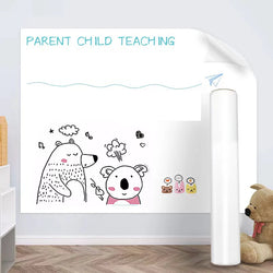 Premium Whiteboard Wall Sticker Static Cling, No Adhesive No Damage To Wall, Easy To Clean and Reuse for Home, School and Office