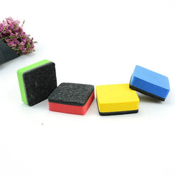 2/4pcs Kitchen Whiteboard Dry Eraser Magnetic Whiteboard Eraser Marker Cleaner Chalk Blackboard Wipe School Office Supplies