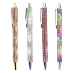 Rhinestone Ballpoint Pen Fancy Sparkly Crystal Pens Retractable Bling Ballpoint Pen Cute For Women Writing Drawing Journaling