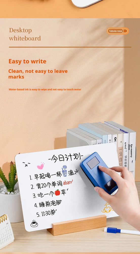 Small Whiteboard Small Blackboard on Double-sided Desk Children's Drawing Board  Shop Erasable Whiteboard Teaching Bulletin
