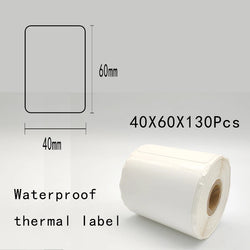 5PK Thermal Adhesive Label Papers for P1 Label Papers DP23 DP30 DP80 Label Maker  Waterproof  Tear Resistant Sticker