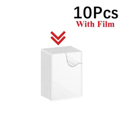 1-50PCS Transparent Korean Kpop Card Sleeve with Protective Film Clear Card Holder Idol Photo Game Card Toploaders Cover 35PT