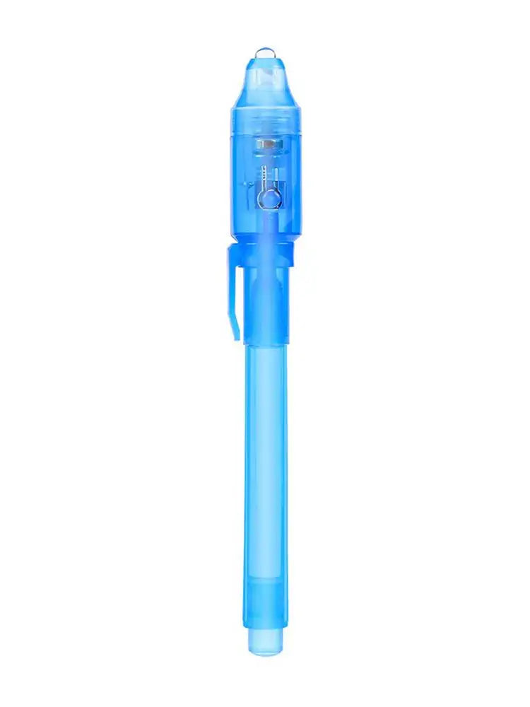 7pcs UV Light Pen Invisible Magic Pencil Secret Fluorescent Pen For Writing Pad Kids Child Drawing Painting Board Safety To Use