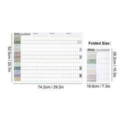 2025 Calendar Planner Sheet Large Wall Calendar To Do List Yearly Planner Target List Schedule Organizer Office Supplies