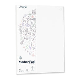 Ohuhu Double Sided Marker Pads Art Sketchbook Bleedproof Glue-Bound Sketching Book for Alcohol Markers Drawing Notebook School