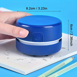 Desk vacuum cleaner, mini small household rubber paper cleaner, portable student supplies, office supplies, desktop storage box
