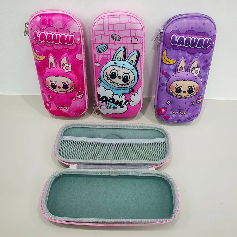 Kawaii 3D multiple anime EVA large-capacity waterproof lightweight student pencil cases, school supplies and stationery bags