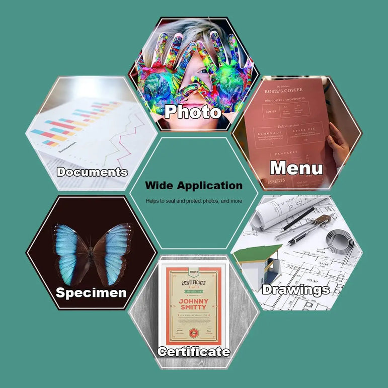 2.6x3.7 Inches 100 Pack Laminating Sheets Thermal Laminating Pouches 50mic Thickness Laminating Film