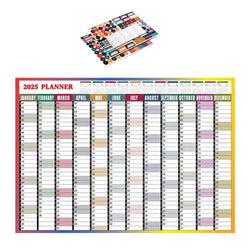 2025 Calendar Planner Sheet Large Wall Calendar Kawaii To Do List Planner Target List Schedule Organizer Office Supplies