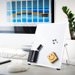 2022 New Magnetic Dry Erase Whiteboard Set with Stand Smooth Durable Board White Set for Online Lessons Office