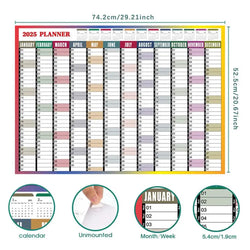 2025 Calendar Planner Sheet Large Wall Calendar Kawaii To Do List Planner Target List Schedule Organizer Office Supplies