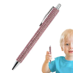Rhinestone Ballpoint Pen Fancy Sparkly Crystal Pens Retractable Bling Ballpoint Pen Cute For Women Writing Drawing Journaling