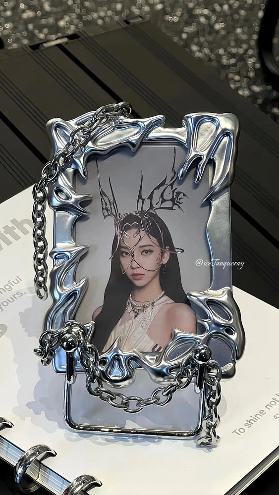 Electroplating Card Storage Cover Kpop Star Card Storage Personalized Fashion Accessories Decoration Office Study Supplies