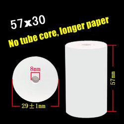 Thermal Paper 57x30mm POS Printer Blue Font 10 Rolls Mini Mobile Bluetooth Cash Register Roll Paper Bill Receipt Printing Paper