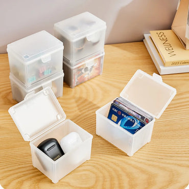 Transparent Idol Photo Storage Case Plastic Kpop Albums Photocards Small Card Collection Organizer Photo Card Holder Box