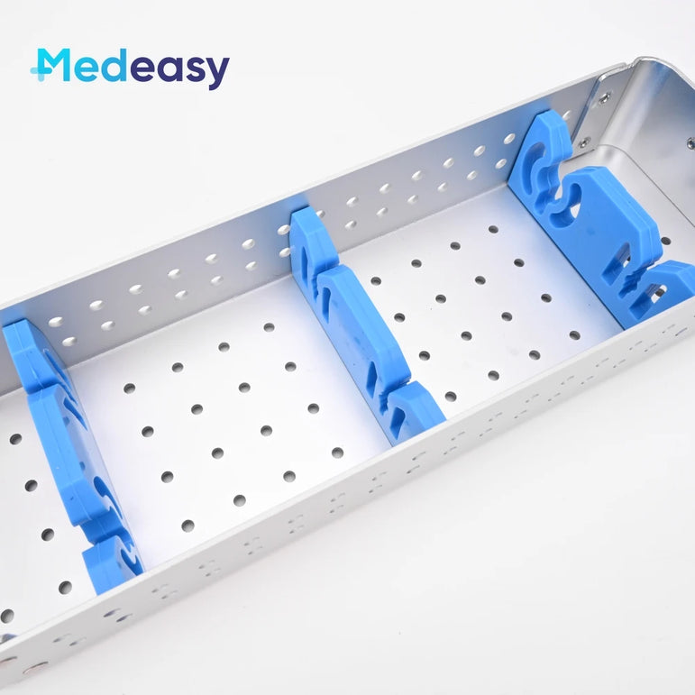 Rigid Endoscope Sterilizing Container Aluminium ENT Endoscopy Sterilization Tray Disinfection Box Case for Medical Instruments