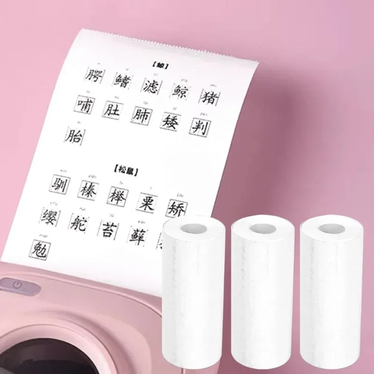 Mini Printer Paper Color Sticker 57*25mm Thermal Paper Self-adhesive Roll Papers Label Sticker For Phone Printing Picture Photo