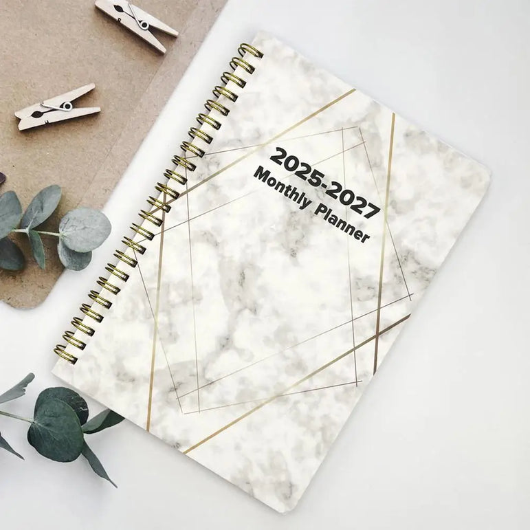 Yearly Planner 2025-2027 3 Year Monthly Planner Calendar Planner Daily Notebook Planner 2025-2027 Daily Organizer For Activities