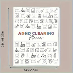 ADHD Cleaning Planner Bundle – Includes Home Cleaning Schedule, Weekly, Monthly, Year-Round Cleanliness Tips, Family Chore Chart