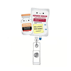 Newest Glitter Acrylic Medical Appliances Hospital Badge Reel Retractable ID Badge Holder With Ordinary Clip Name Holder