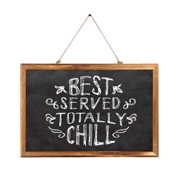 Rectangle Hanging Wooden Message Blackboard Chalkboard Wordpad Sign Kids Board D5QC