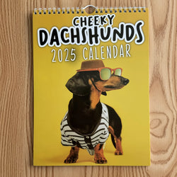 2025 Sausage Dog Themed Calendar, Dog New Year Wall Calendar, Fun Dog Themed Gifts for Dog Lovers, New Year Christmas Gifts