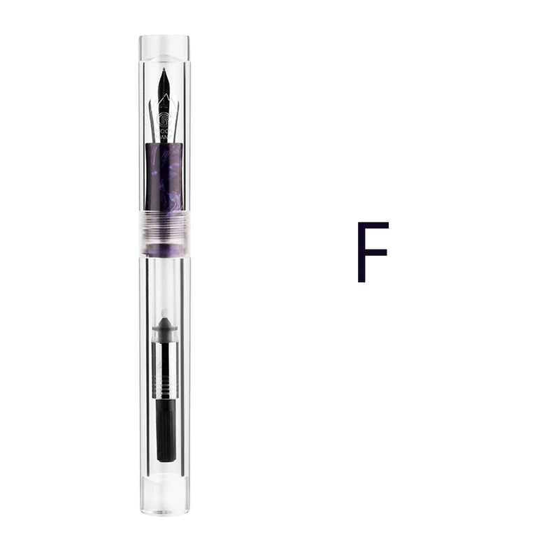 New MAJOHN C1 Fountain Pen Transparent Eyedropper EF F M Nibs Ink Pen school office writing pens Xmas gifts with Original Box